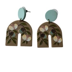 Floral‎ Dangle Earrings Statement Fashion Earrings Cute Trendy